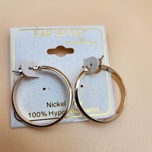 Gold Hypoallergenic Hoop Earrings